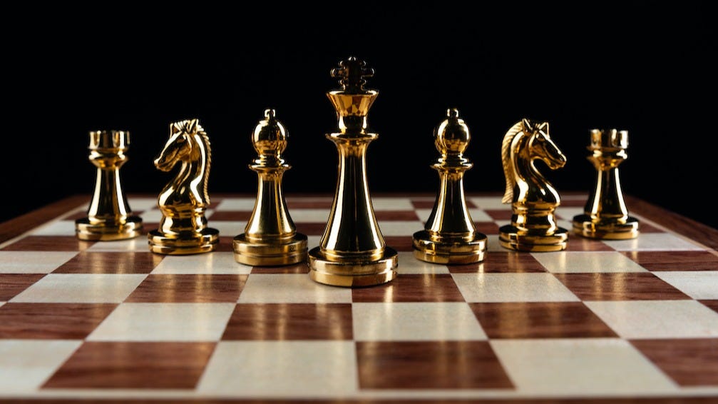 Staunton Inspired Brass Metal Luxury Chess Pieces & Board Set - 12 –  royalchessmall