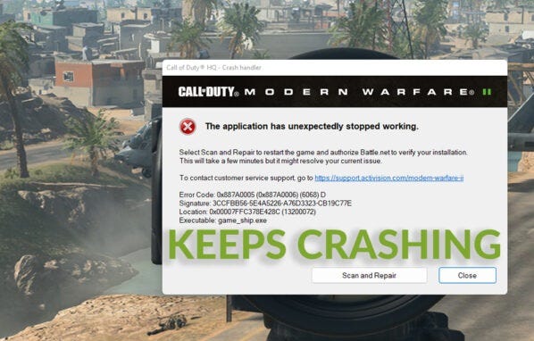 How to Call of Duty Modern Warfare 2.0 Game Steam Ship Exe Error 