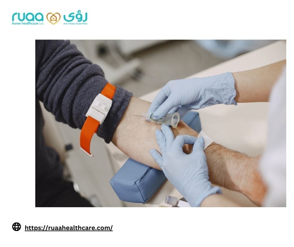 Blood Test at Home Dubai Ruaa Healthcare Medium