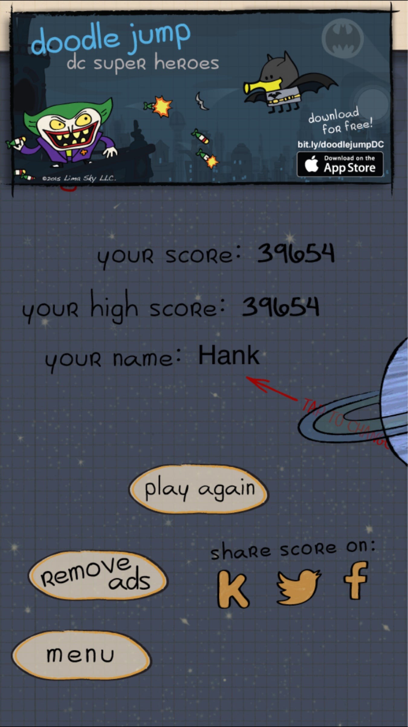 New high score in doodle jump!. Can't believe it's true!!!, by 賴繹傑