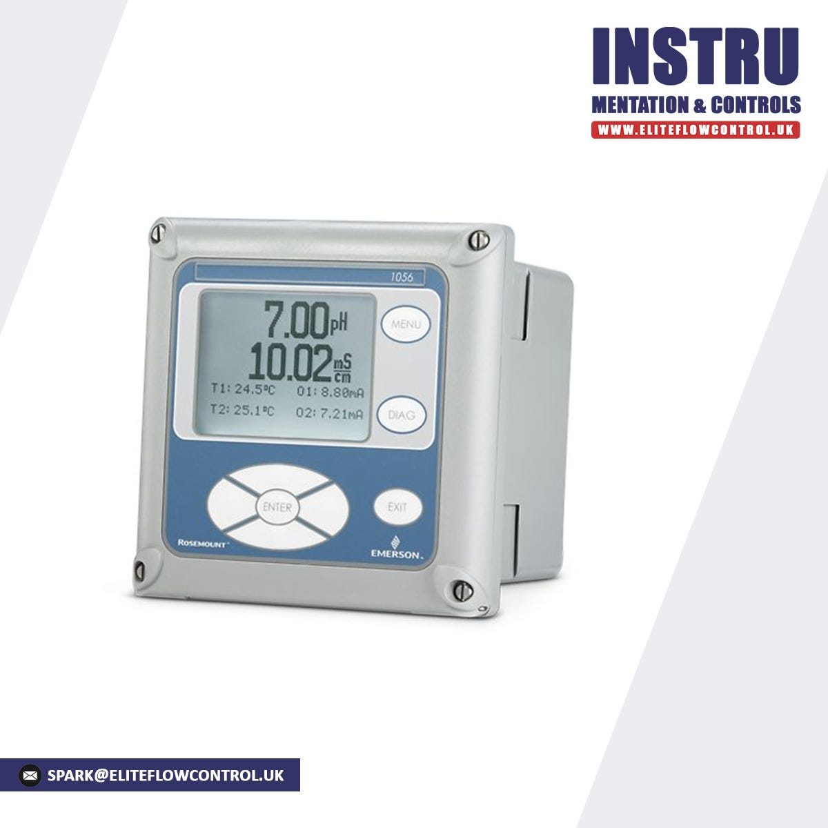 Rosemount 8732E Field Mount Flow Meter Transmitter Emerson