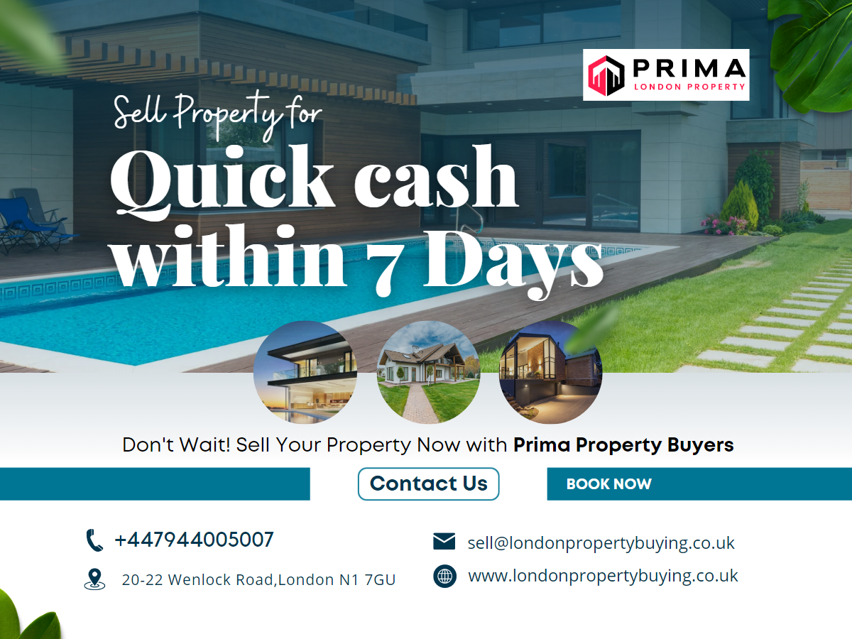 Sell Property Quickly For Cash in London by Prima Properties Buying