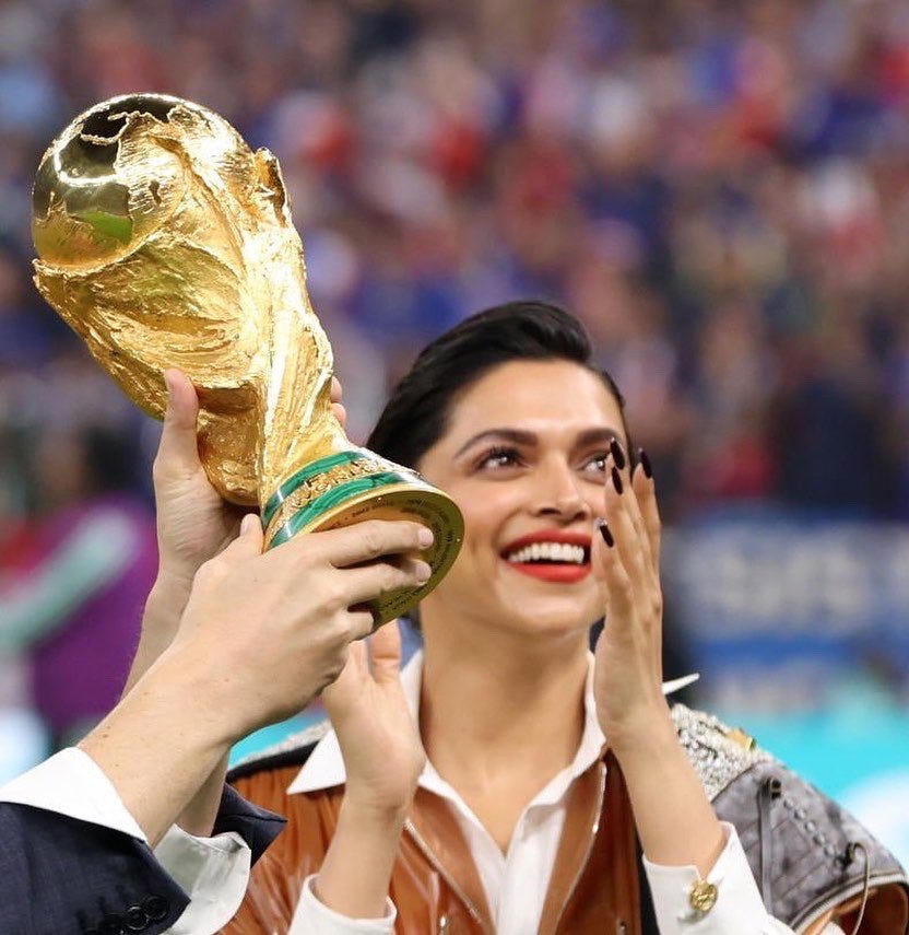 Deepika Padukone unveils FIFA World Cup 2022 trophy with Iker