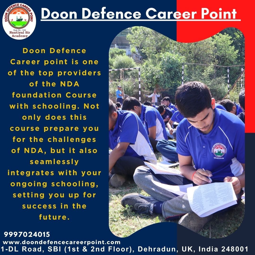 Building Future Leaders NDA Foundation Course at Doon Defence Career