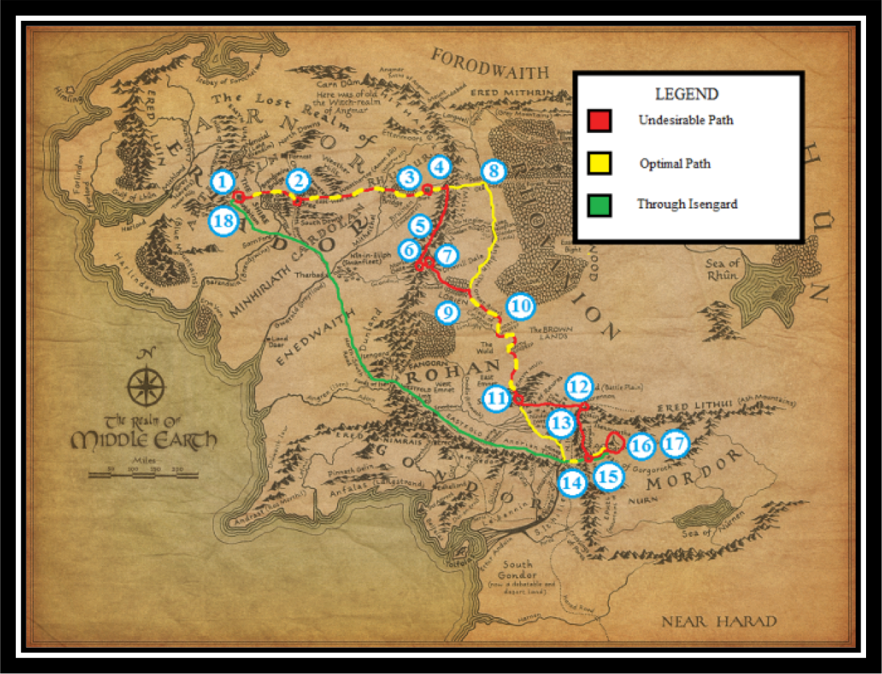 middle earth map lord of the rings