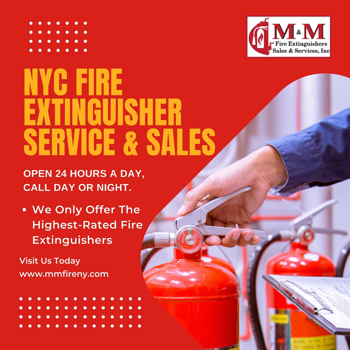 Fire Extinguisher Inspection Companies — Deer Park, NY by M&M Fire