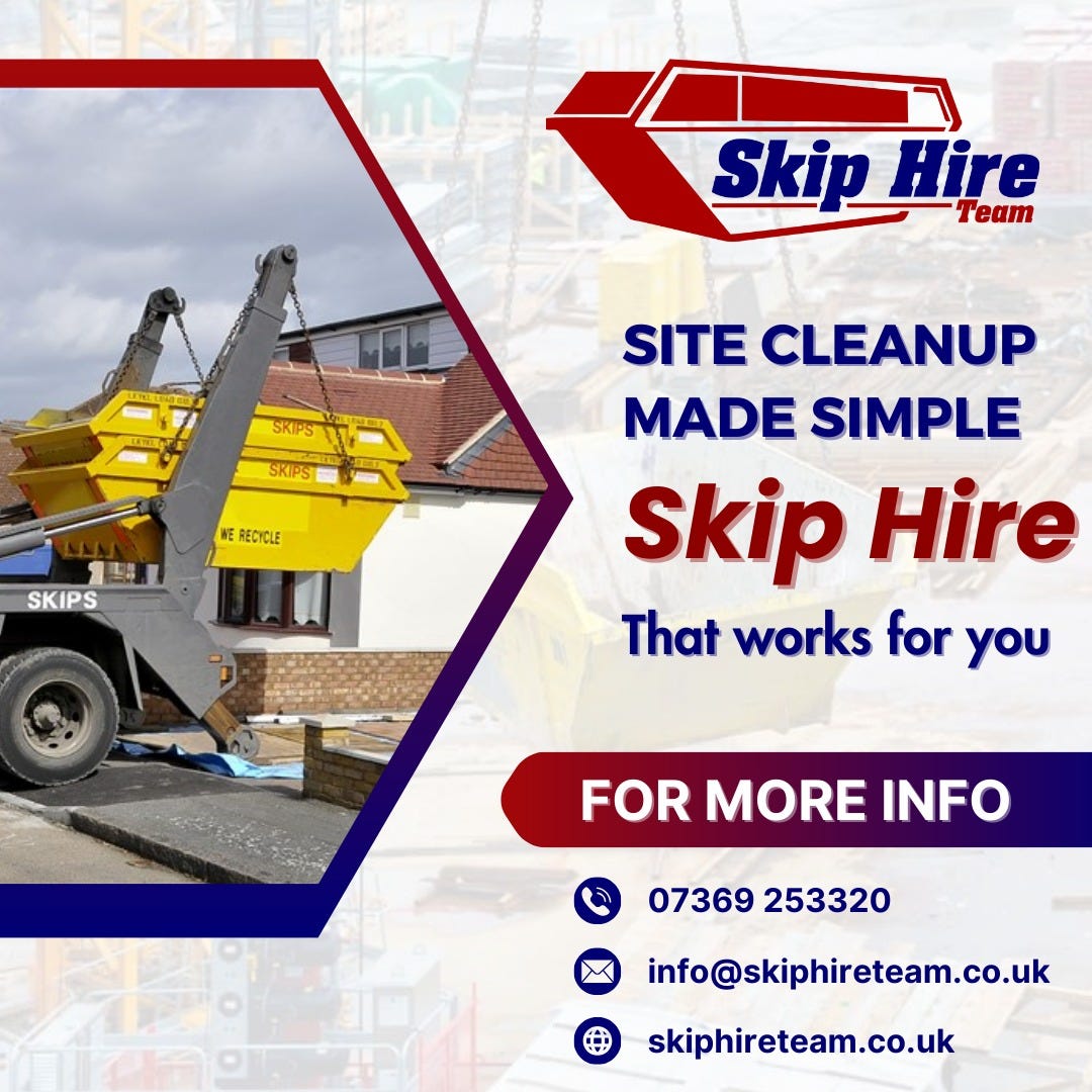 Best Skip Hire Service in UK Skip Hire Team by Skip Hire Team Apr