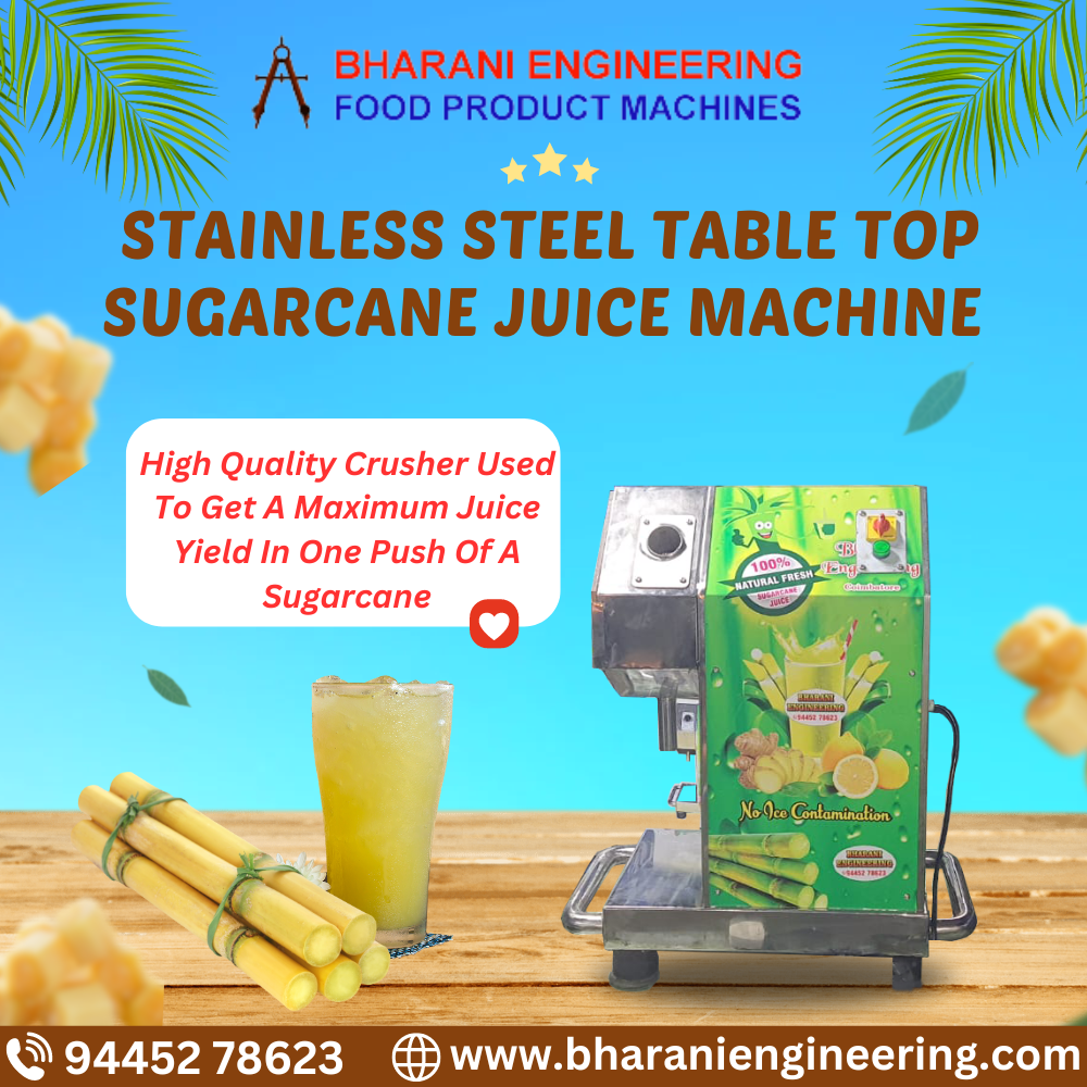 Sugarcane Juice Machine Coimbatore by Bharani Engineering Bharani