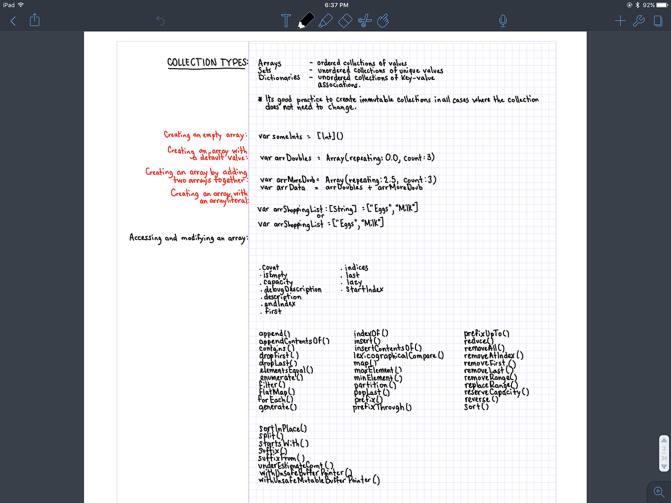 How I take programming notes with the Apple Pencil and the iPad Pro ...