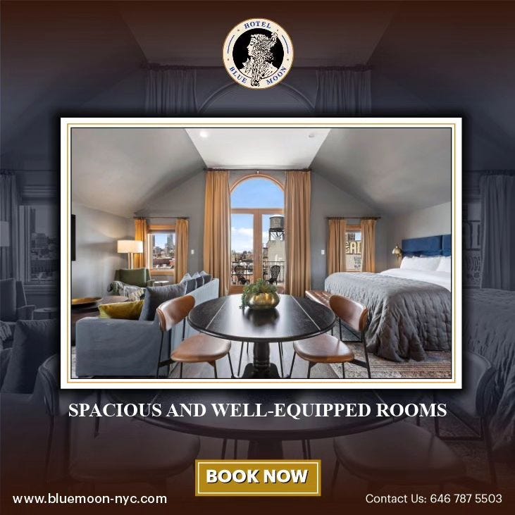 Rediscover Historic Luxury Hotel Blue Moon — Your Gateway to Timeless Elegance in NYC. by