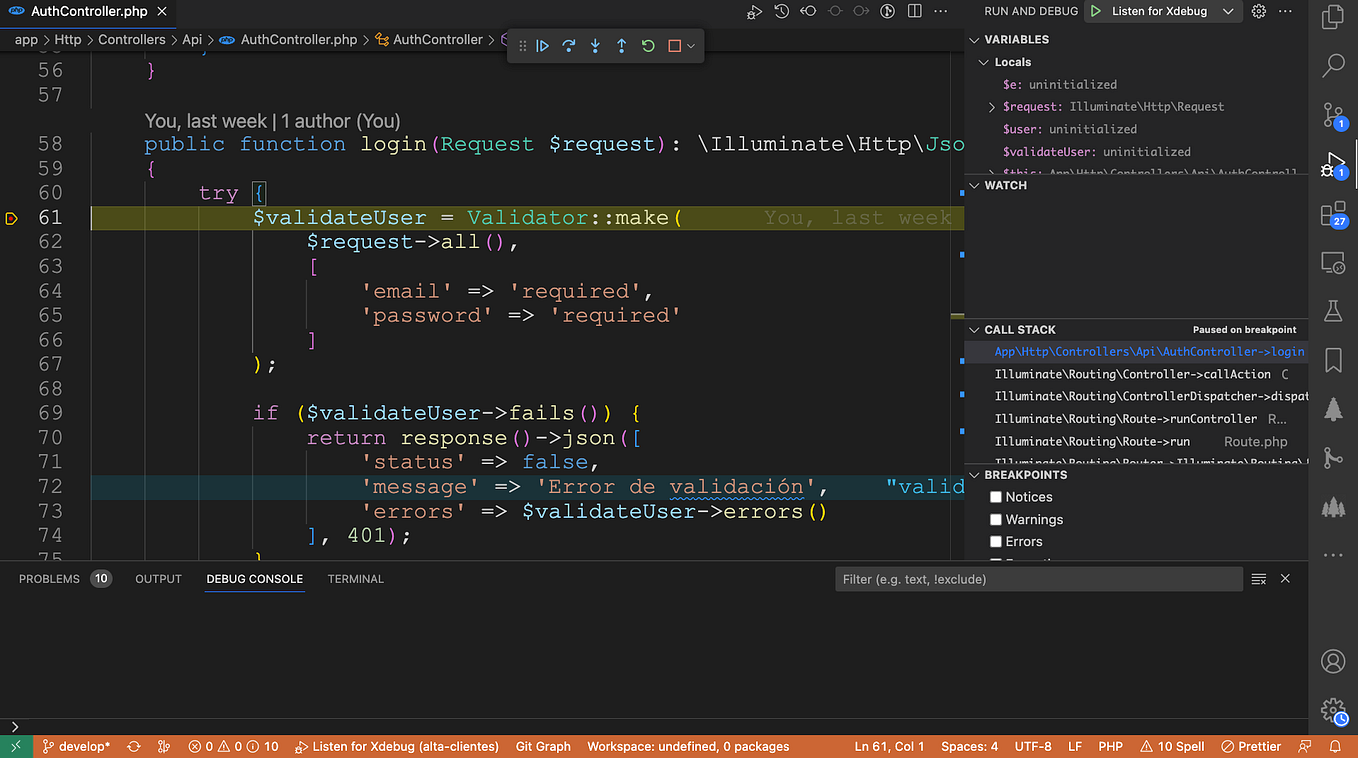 Descargar pdf usando Vue3, axios, Laravel Api con Sactum y laravel ...
