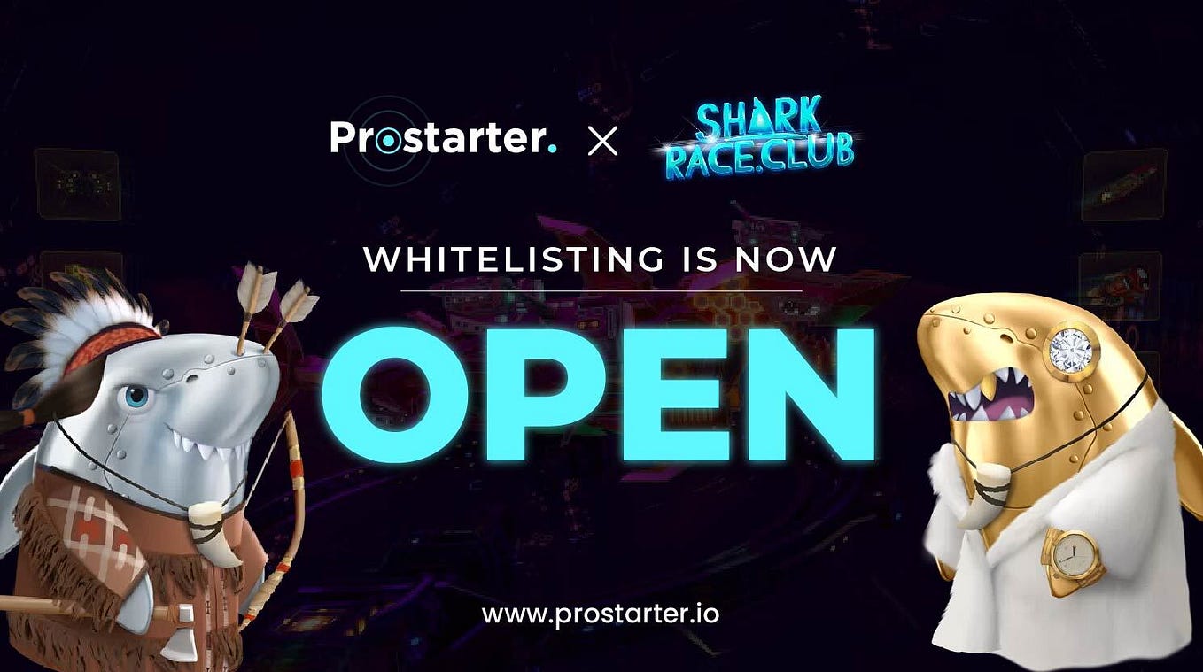 SharkRace Club IGO Whitelisting is Now Open on Prostarter