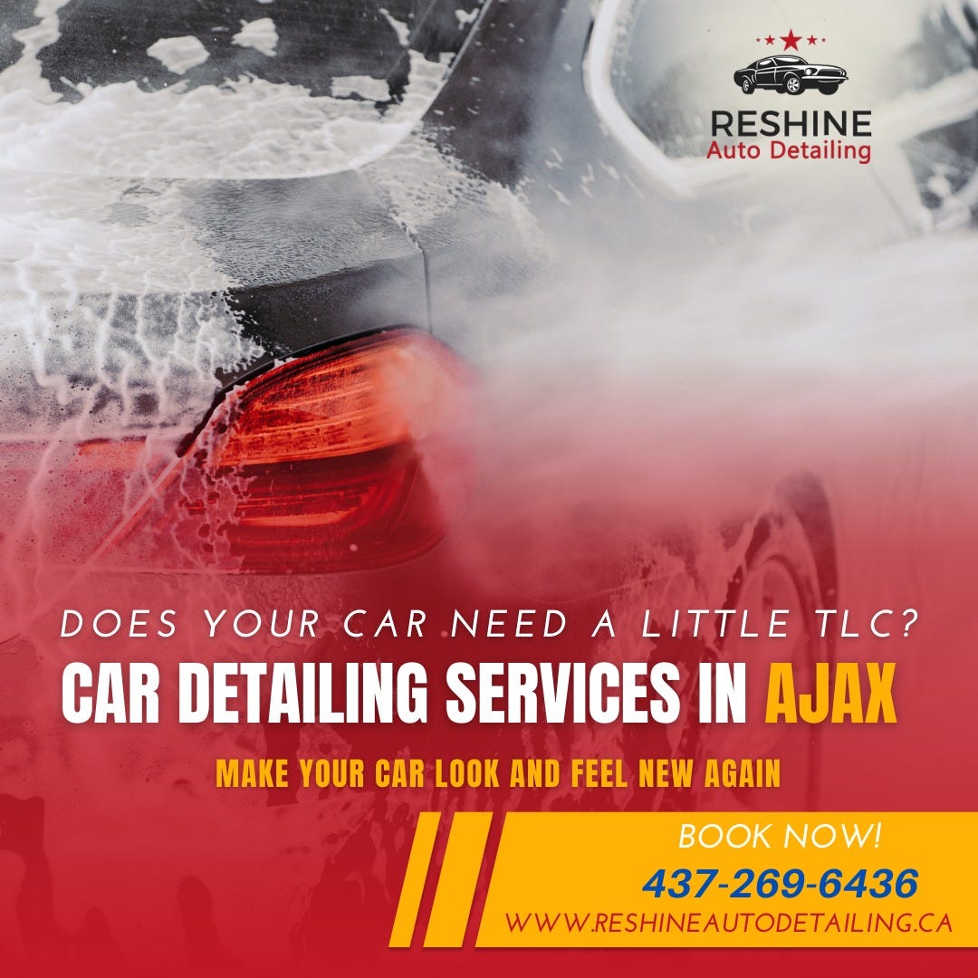 🚗Mobile Car Detailing services in Ajax Reshine Auto Detailing Medium