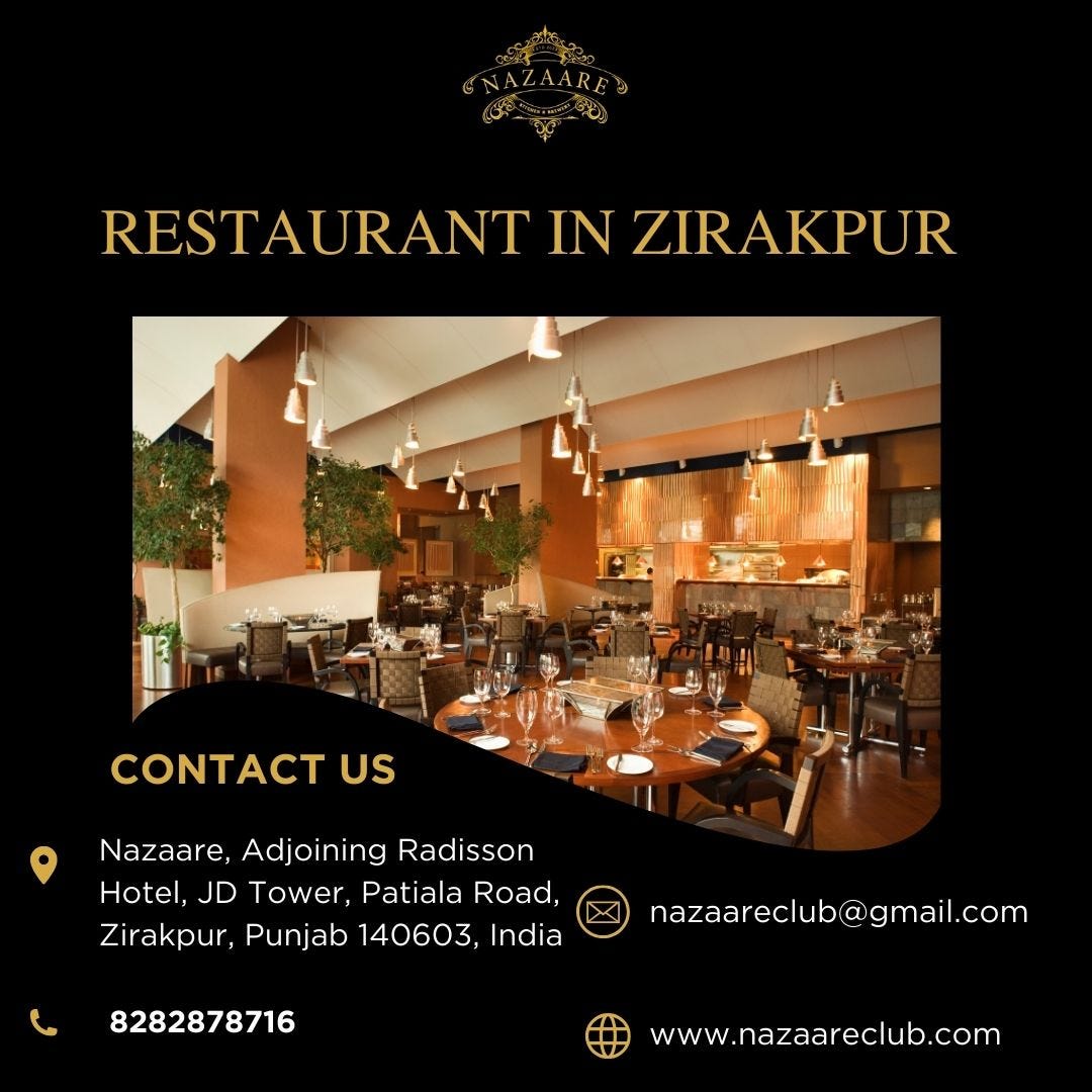 Best Fine Dine Restaurant in Zirakpur Nazaare Club Medium