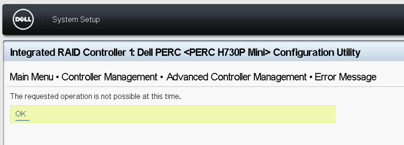 Switching the Dell Perc H370p to HBA Mode