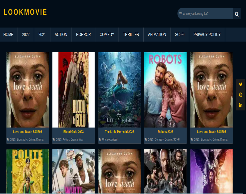 Watch new released movies right now at home on Look movie - Mayra smith