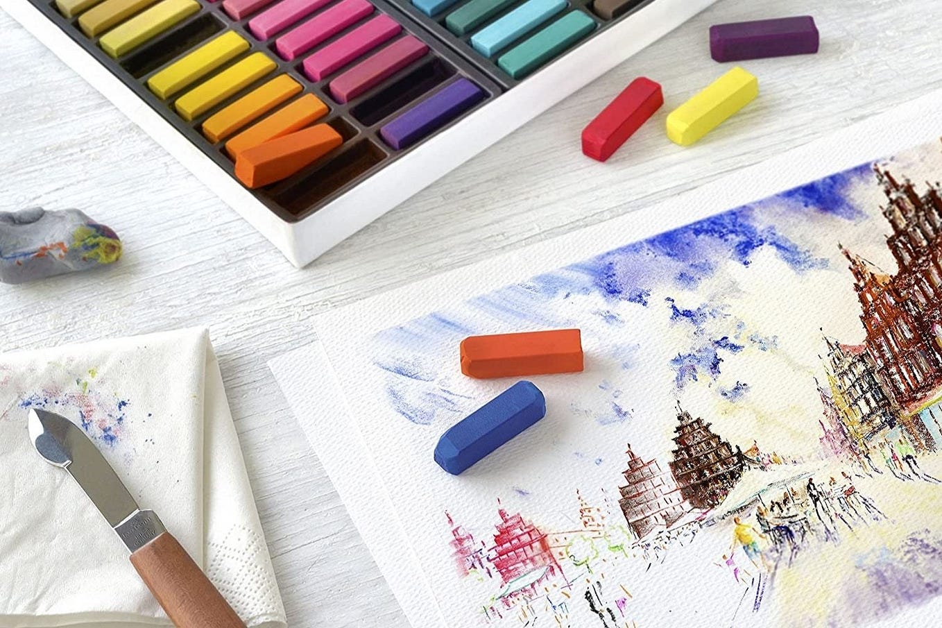 What is the difference between crayons and oil pastels?, Pastels v/s  Crayons, Oil Pastels Different From Crayons In Several Ways
