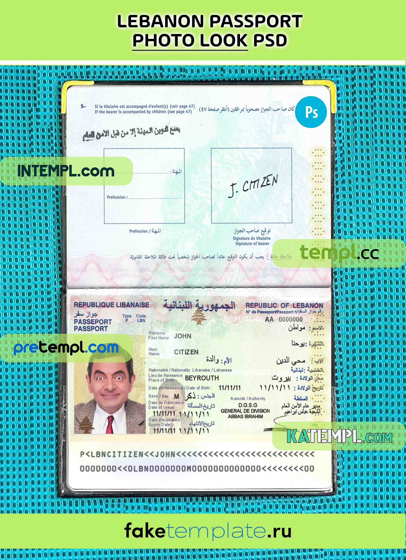Israel passport PSDs, editable scan and photograghed picture template ...