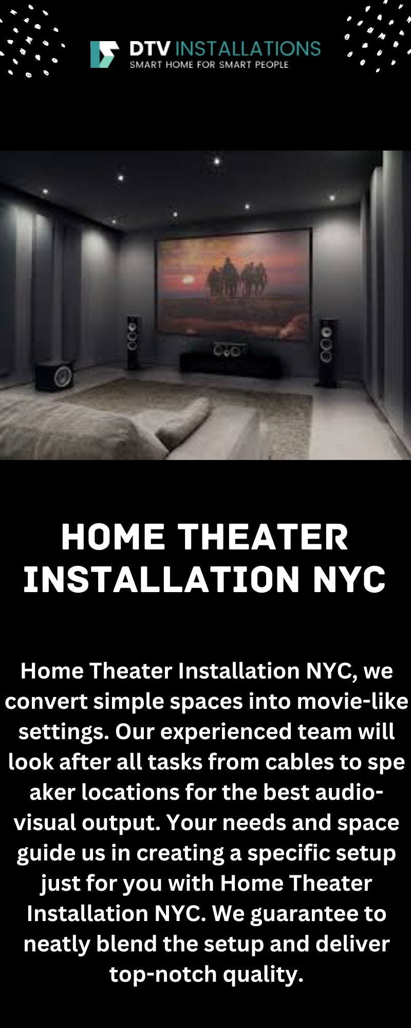 Terrific blog! Home Theater Installation NYC Taylor Rose Medium