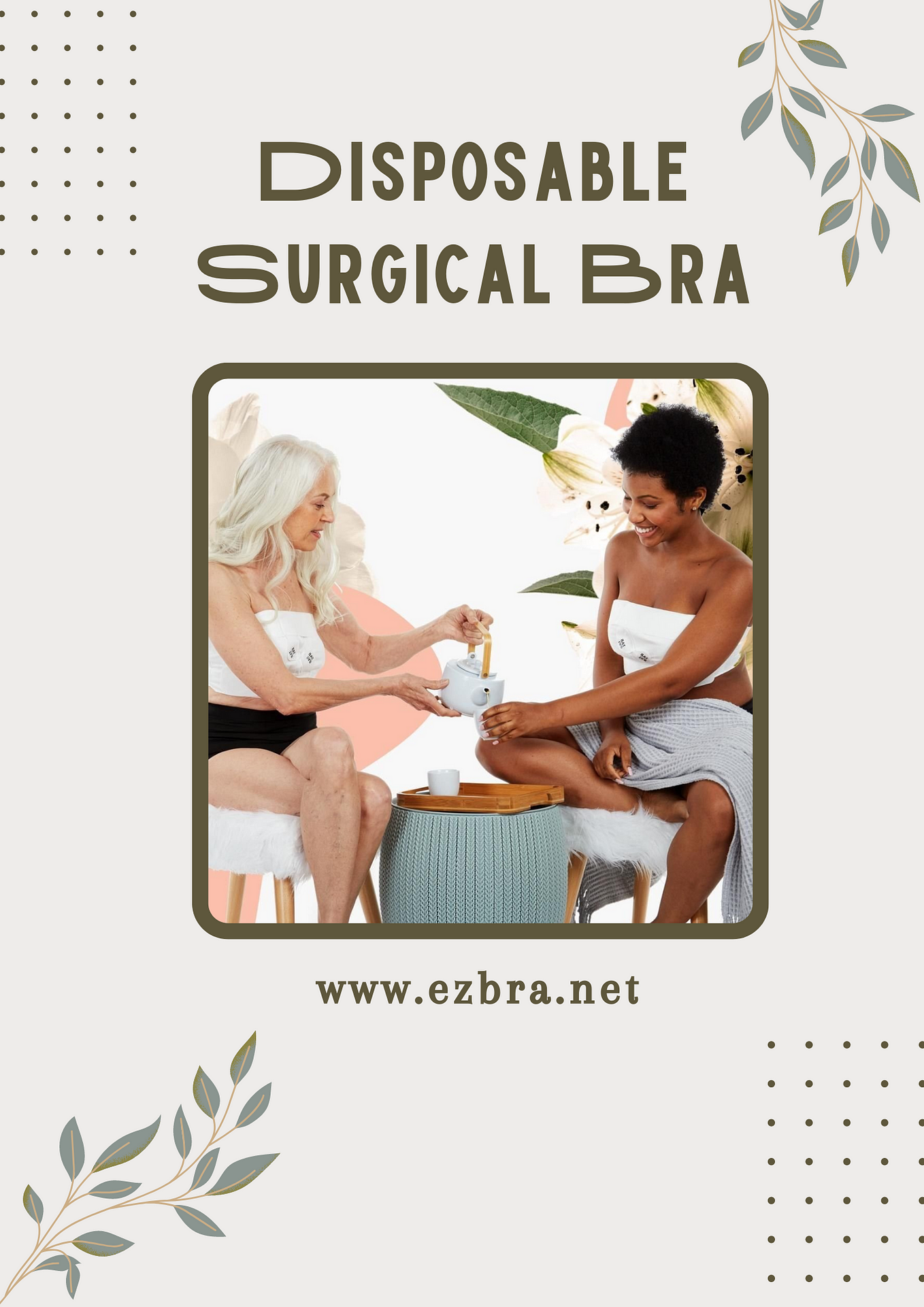 Post-Surgical Bra Features — EZbra Breast Dressing - EZ bra - Medium