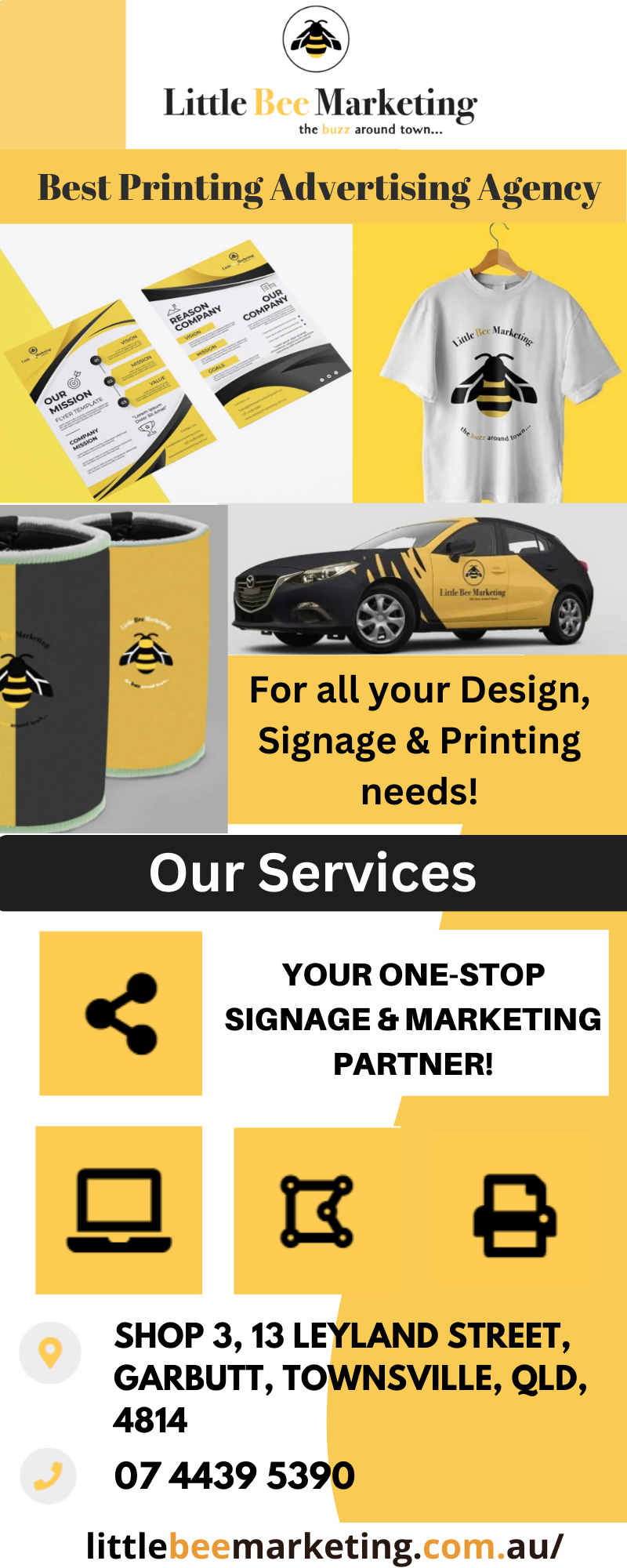 Business Signage Townsville Little Bee Marketing Littlebeemarketing