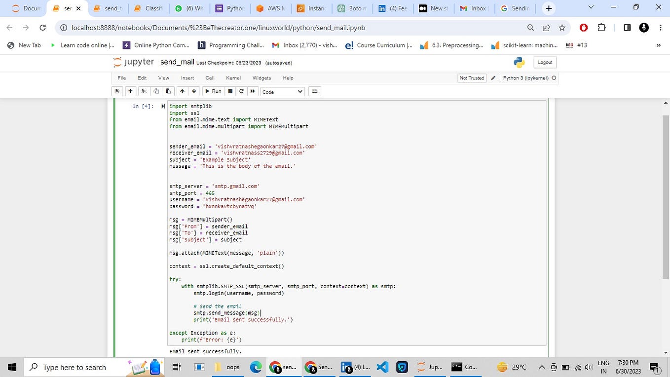 Automate Sending Emails with Python using a Spreadsheet | by Love ...