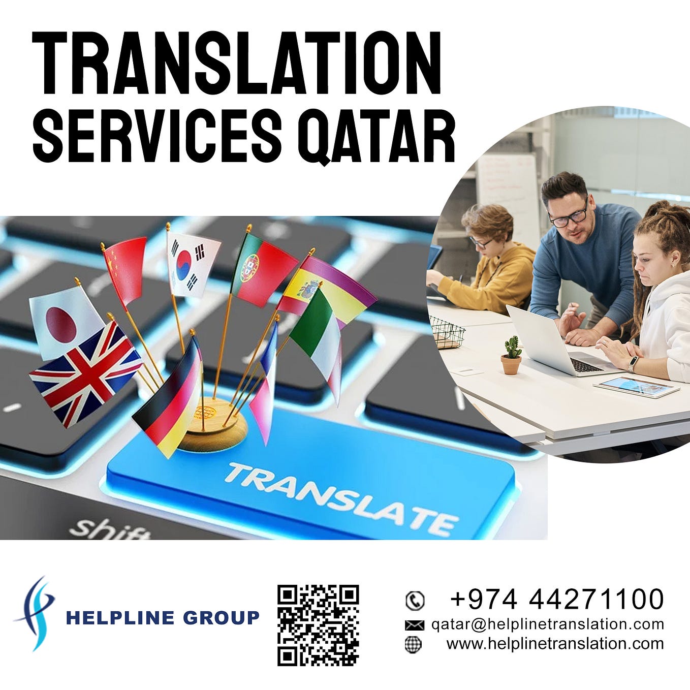 Arabic to English translation services in Qatar by helpline tranlsation Medium