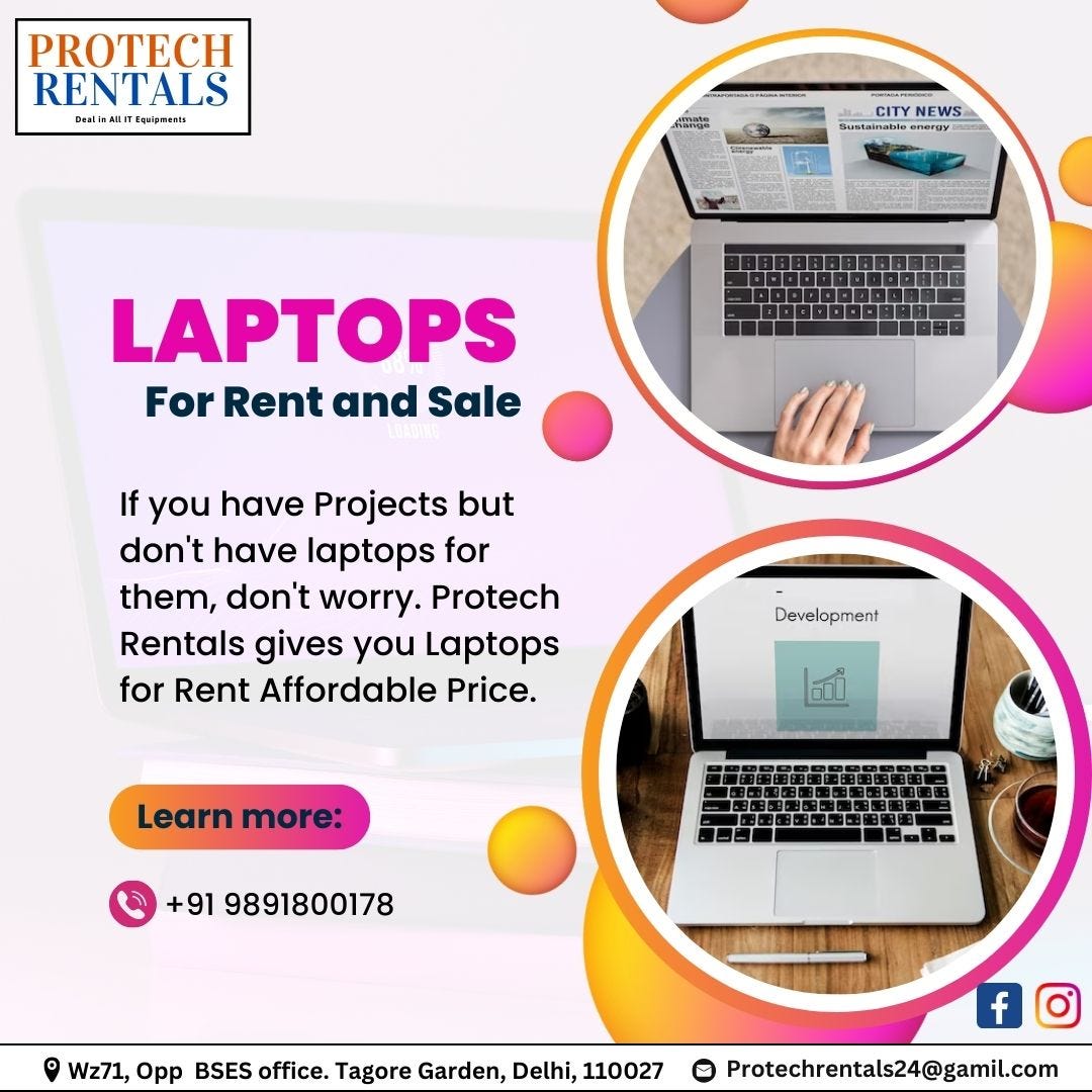 Laptop on Rent in Delhi. Certainly! If you’re looking to rent a… by ABX Rentals May, 2024