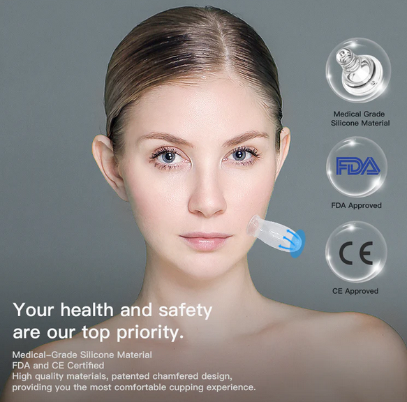 Reveal Your Radiance with the Silicone Facial Cupping Kit by icupping