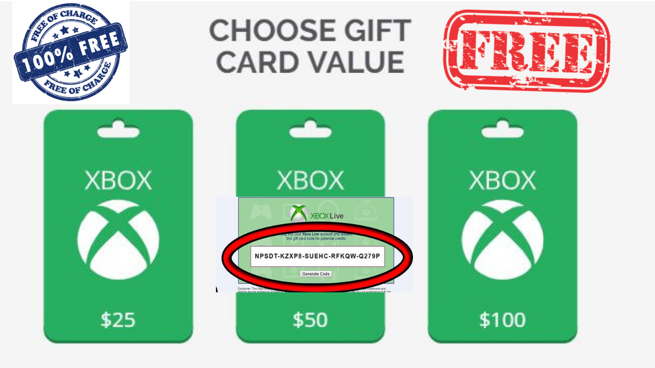 free Xbox gift cards codes - GiftCard - Medium