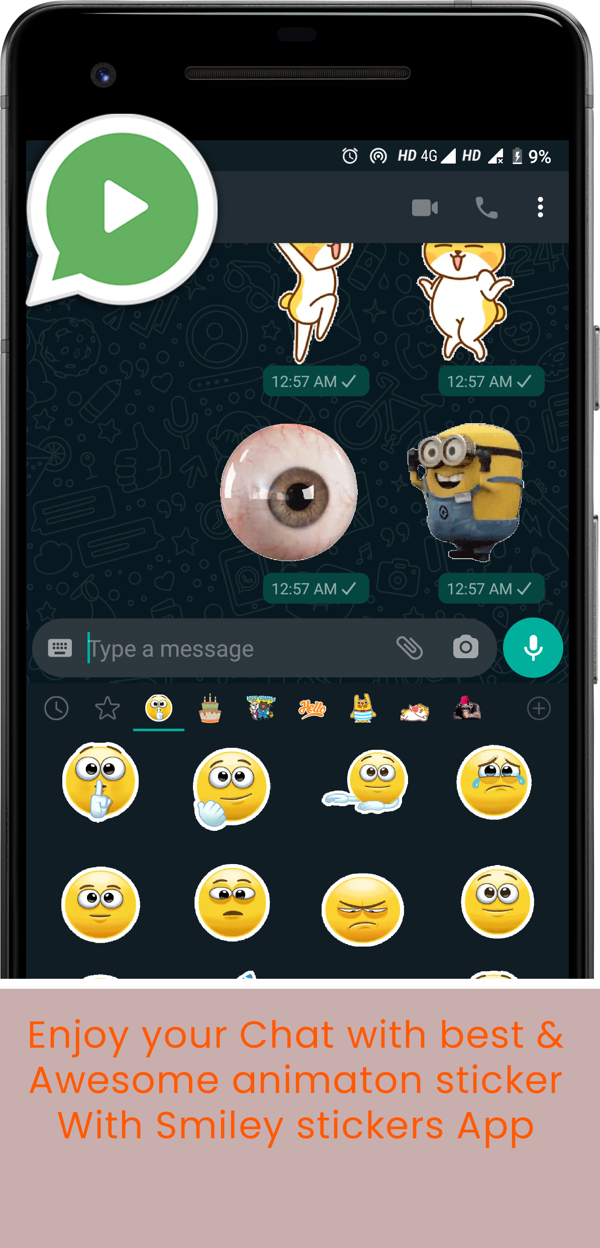 Wishes animation sticker for WhatsApp (Birthday and Anniversary