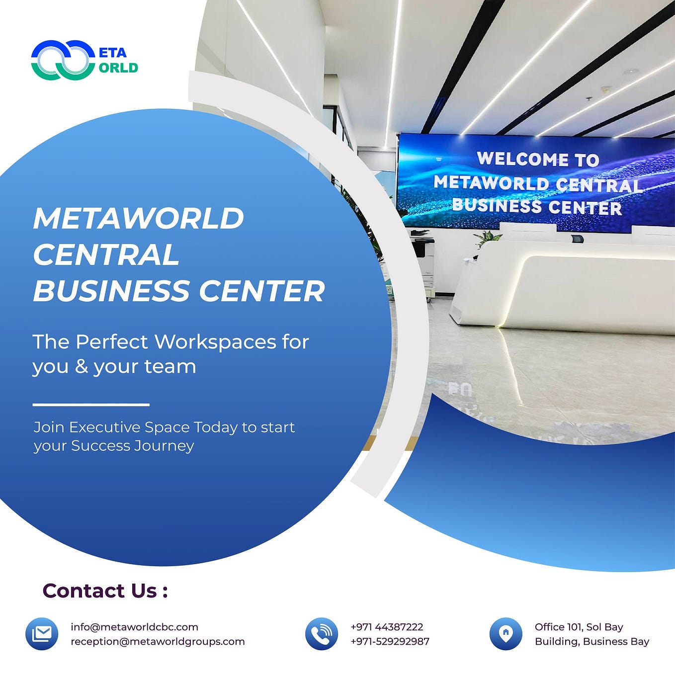 Is Metaworld Central Business Center only for startups, or can 
