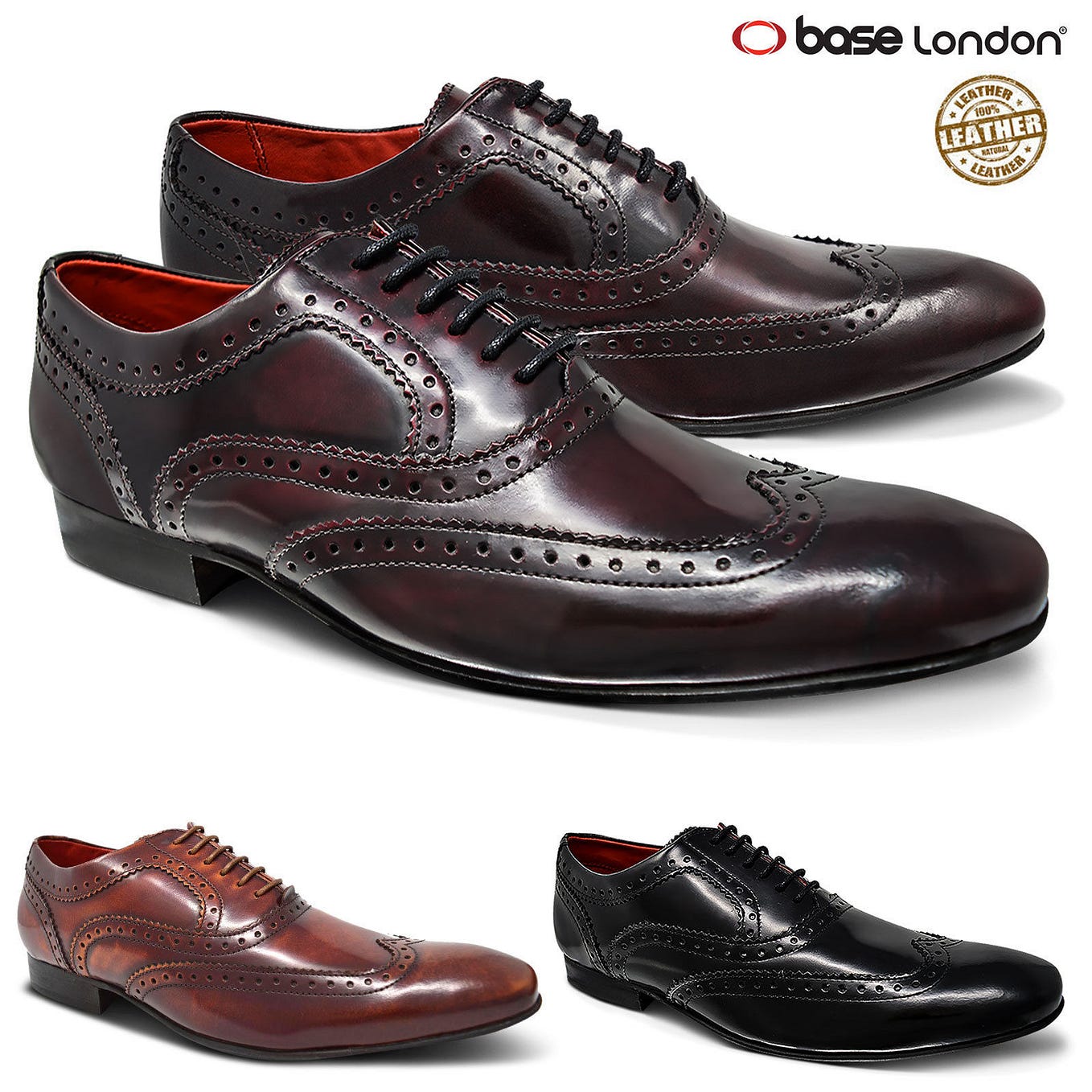 Men's Elegant PU Leather Slip On Lightweight Dress Shoes