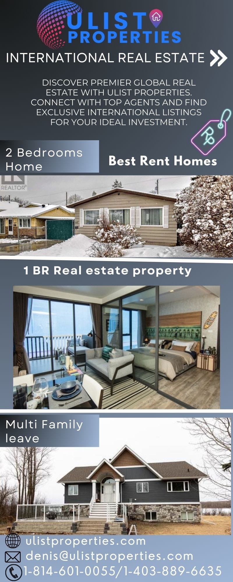 The Best Choice for International Real Estate Canada with Ulist