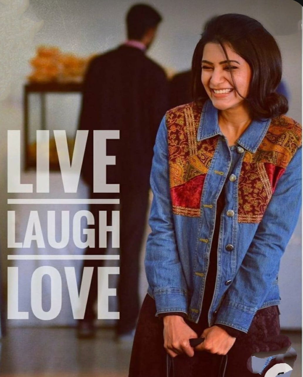 Title "Samantha A Journey Through the Tapestry of Life" by Meghana