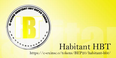 Habitant HBT BEP20 Token. https://c-exins.co/tokens/BEP20/habitant-hbt/