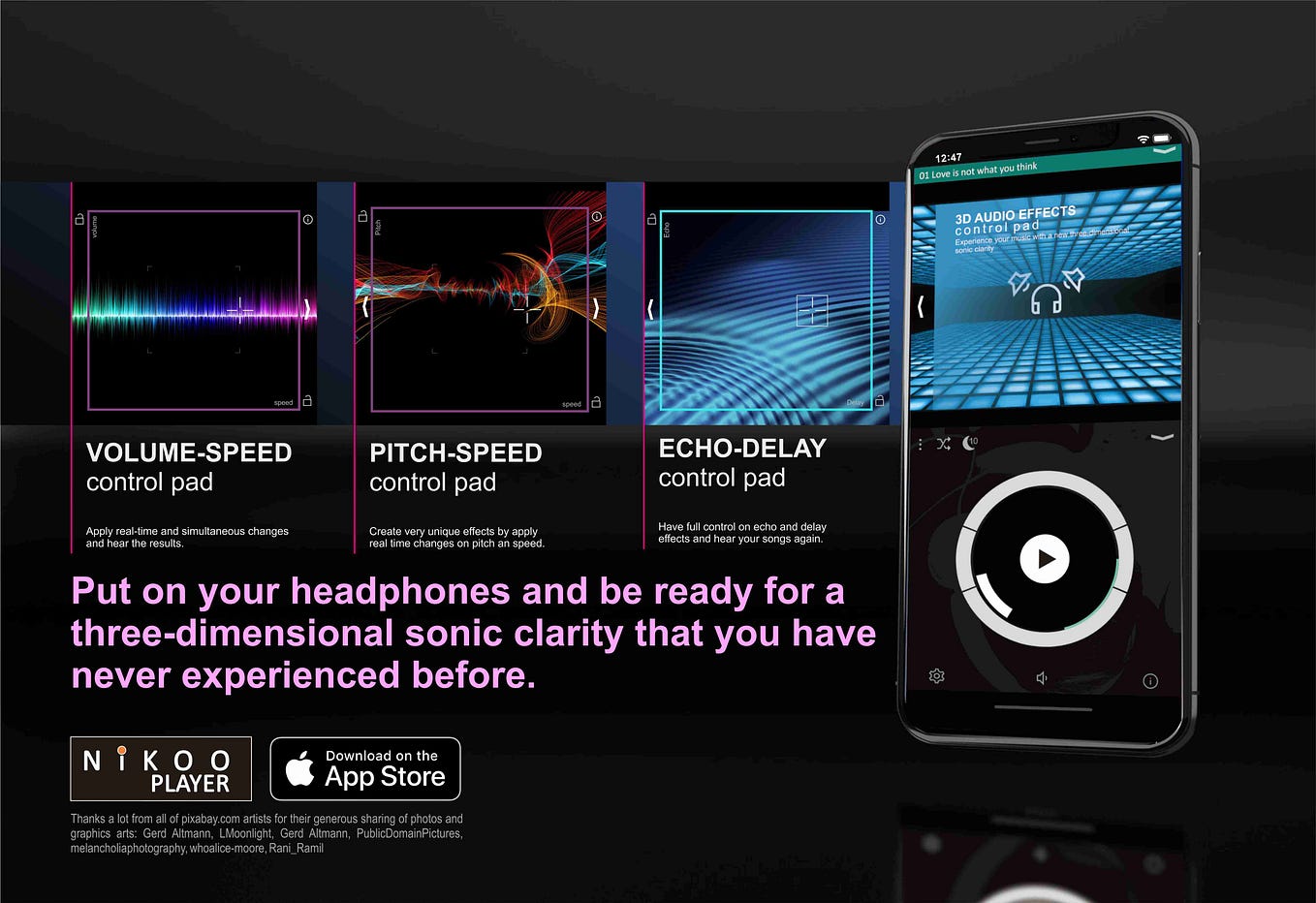 NikooPlayer is the best music player for iPhone with huge set of