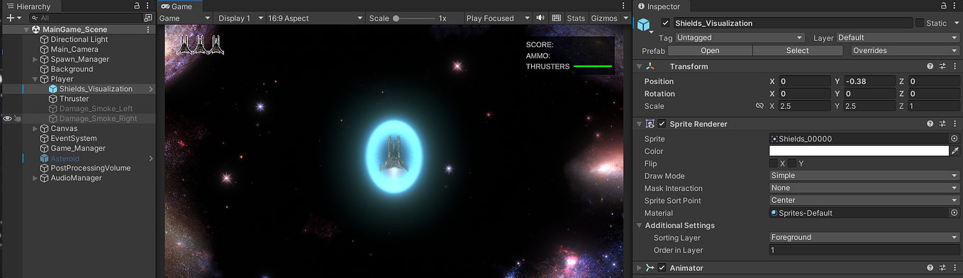 2D Space Shooter Game: Camera Shake | by Manny Cabacungan | Medium