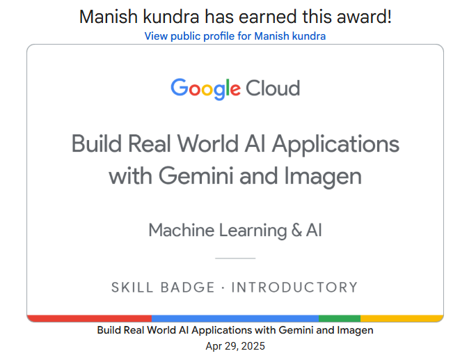 I Earned the “Prompt Design in Vertex AI” Skill Badge from Google Cloud ...