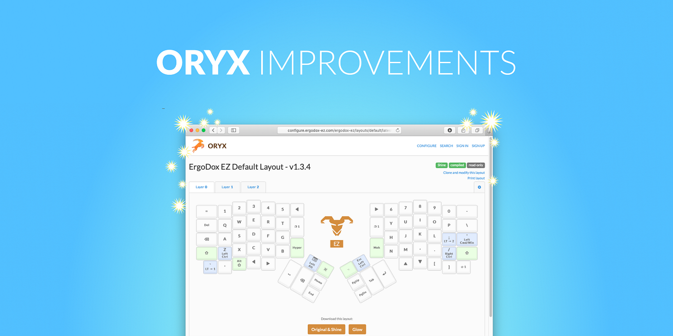 Raw Firmware Hack Use QMK to Light Up Layers and Specific Keys on ErgoDox EZ Glow by Florian