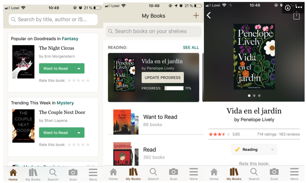 UX/UI Case of Study — Goodreads App Redesign