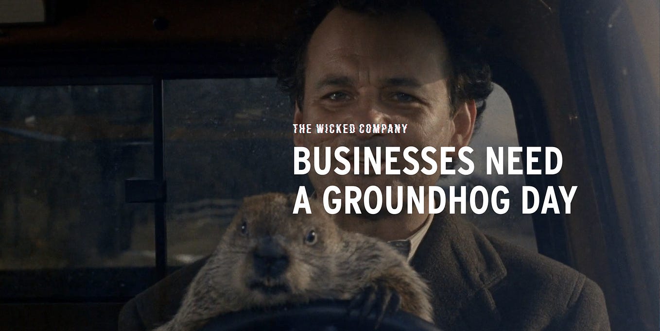Businesses need a Groundhog Day!