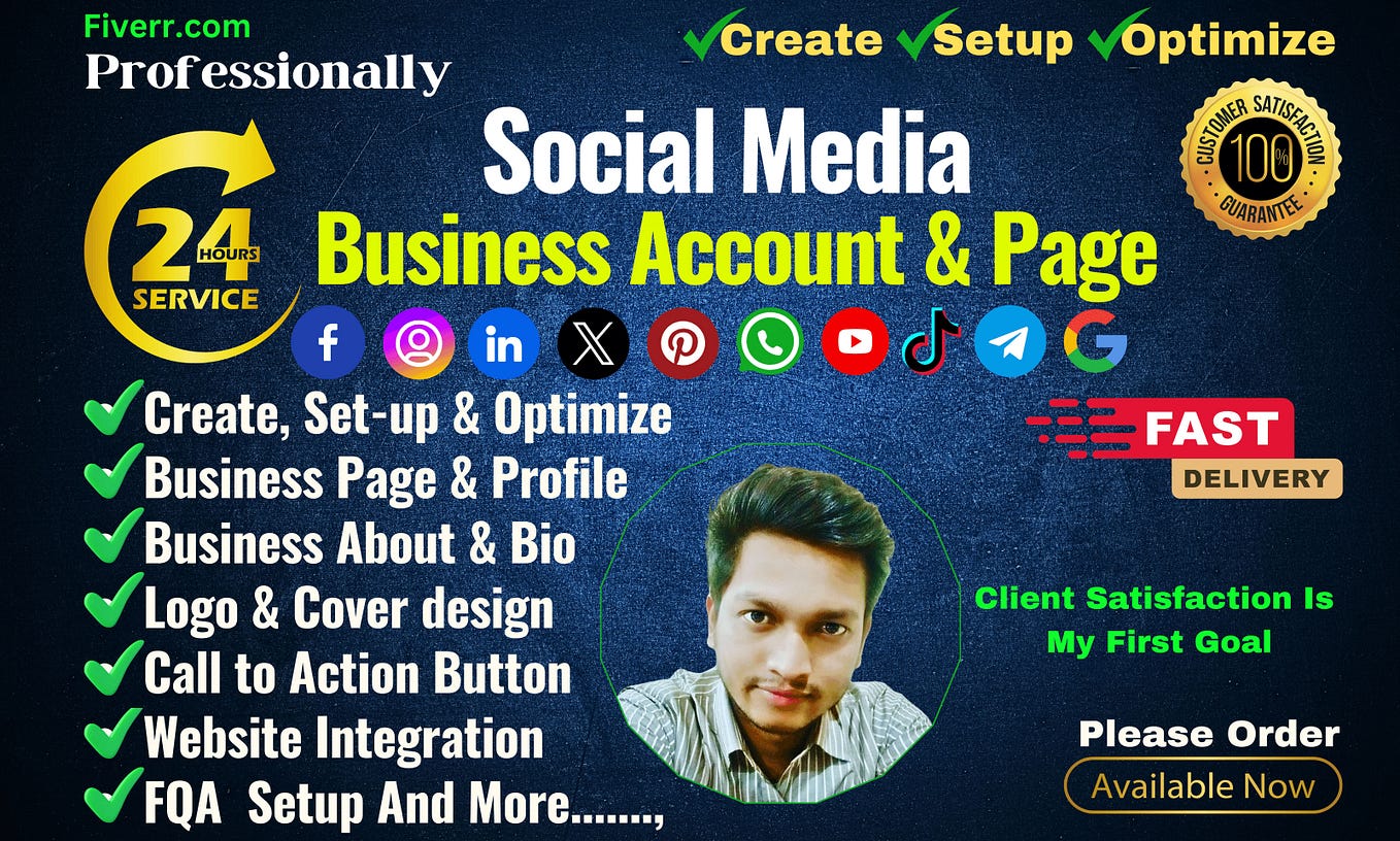 I Will Perfect Create Setup All Social Media Accounts And Pages For I Will Perfect Create Setup All Social Media Accounts And Pages For