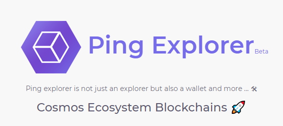 Staking Cosmos Assets with ping.pub wallet