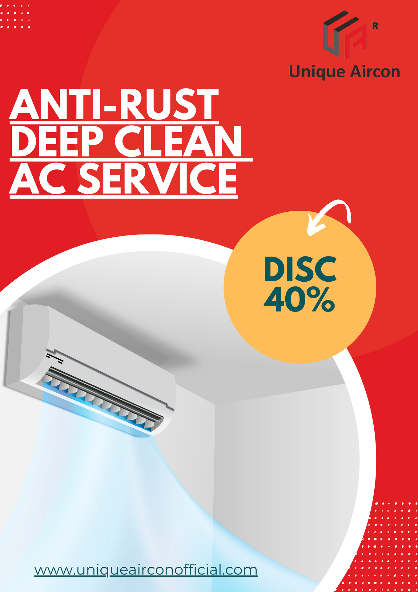 Outdoor Split AC Protection Cover in Delhi - Unique Aircon - Medium