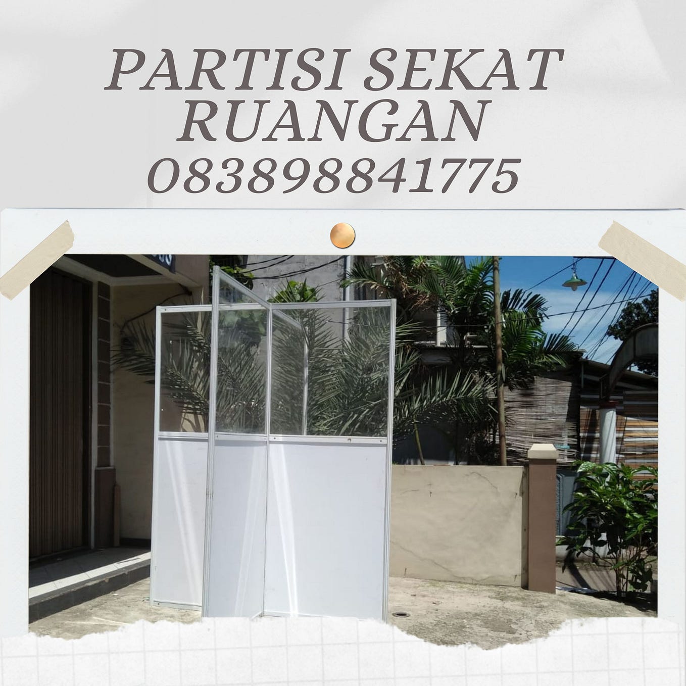 JASA SEWA PARTISI R8 UNTUK RUANG PEMERIKSAAN DOKTER RUAH SKIT JAKARTA ...