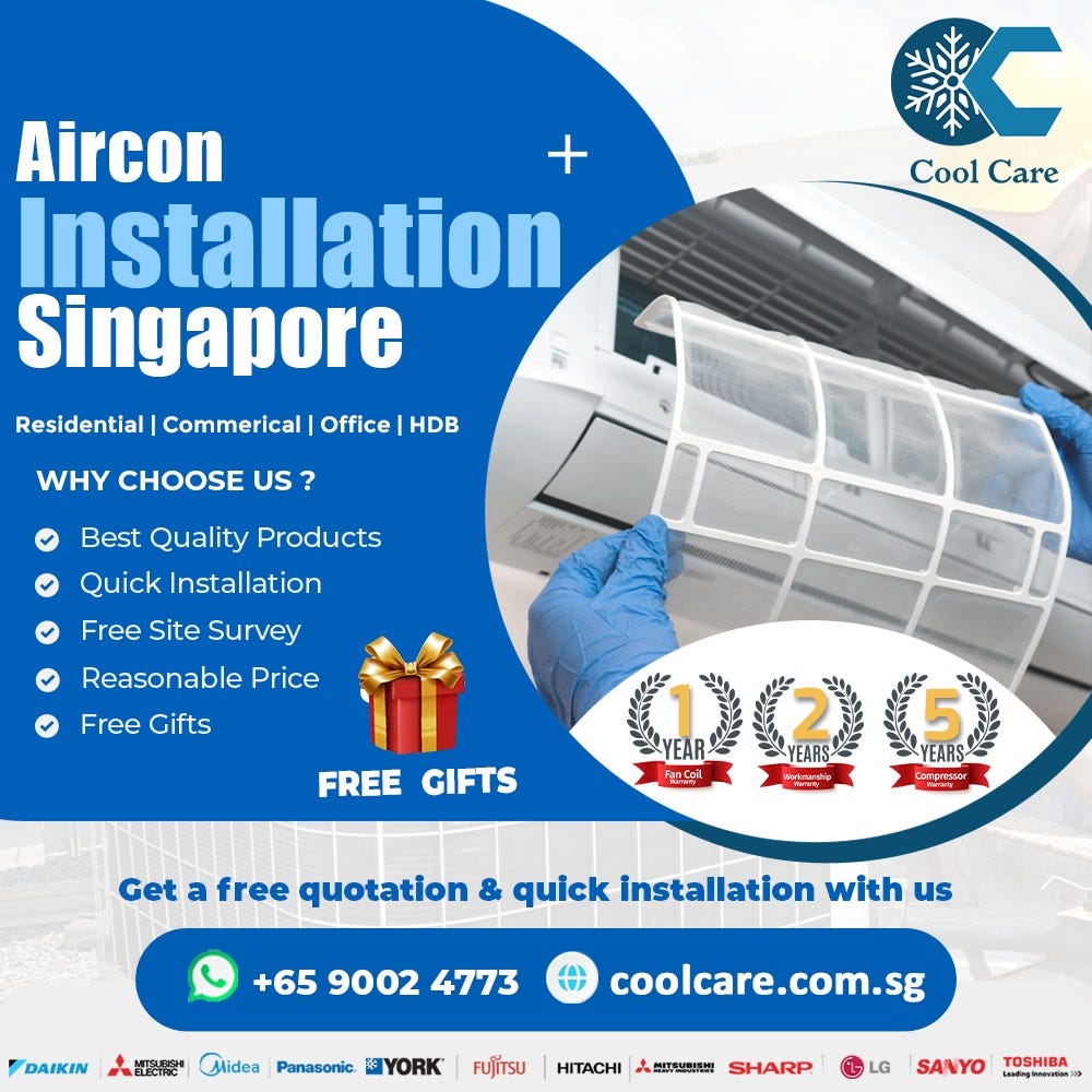 Daikin aircon Installation Medium