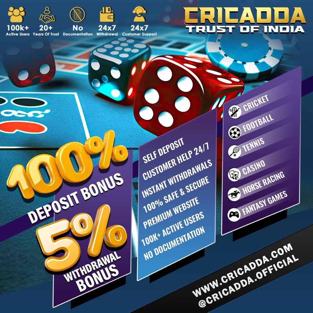 CRICADDA IN INDIAN TOP BETTING SITE | by Cricadda Trust Of India | Medium