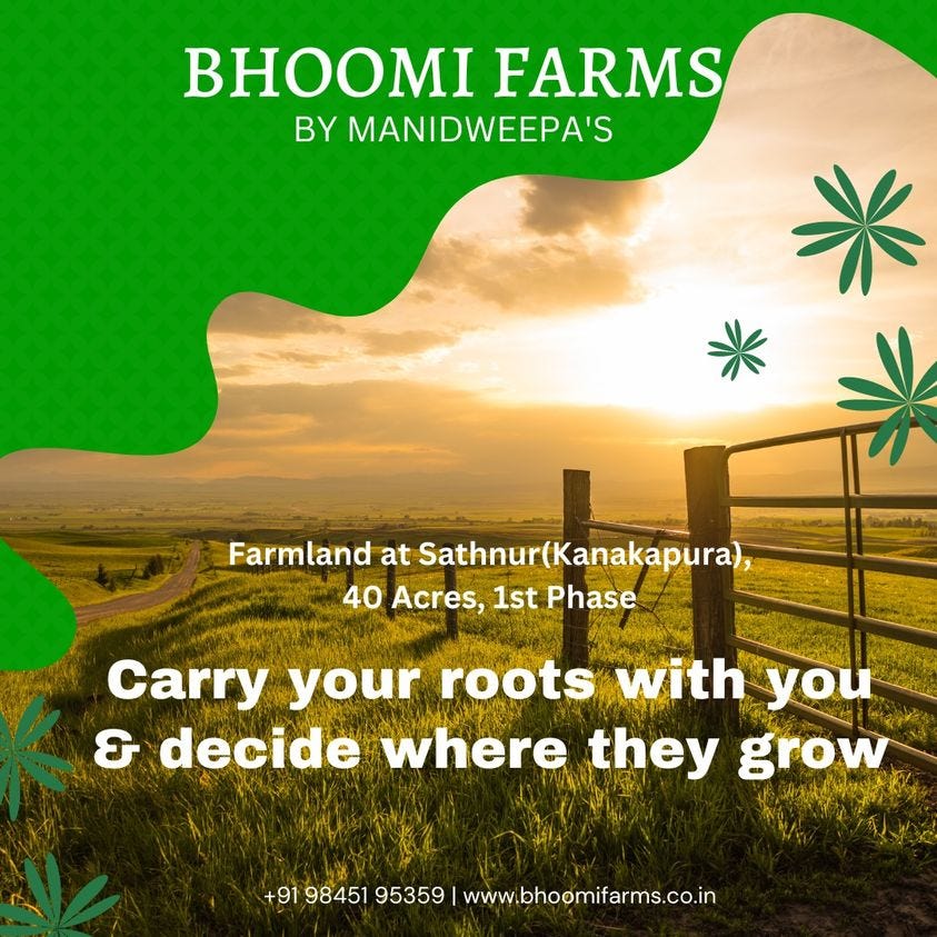 Where is agricultural land for sale Bangalore by Bhoomi Farms Medium