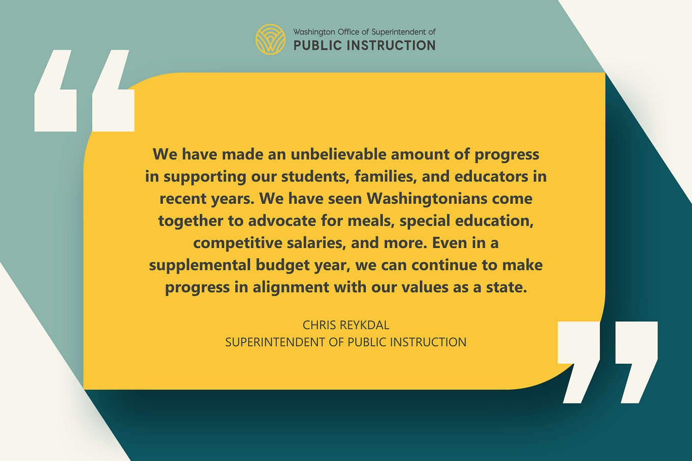 Reykdal’s Budget Prioritizes Clean Classroom Air, Paraeducator Wages, and Closing Opportunity Gaps